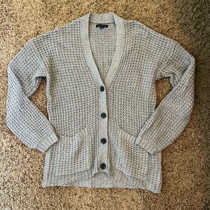 Waffle Knit American Eagle Cardigan